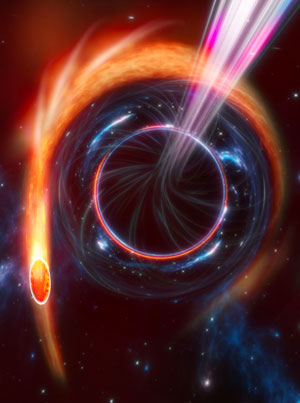 Estrella engullida por un agujero negro. Hablando con Científicos podcast Cienciaes.com